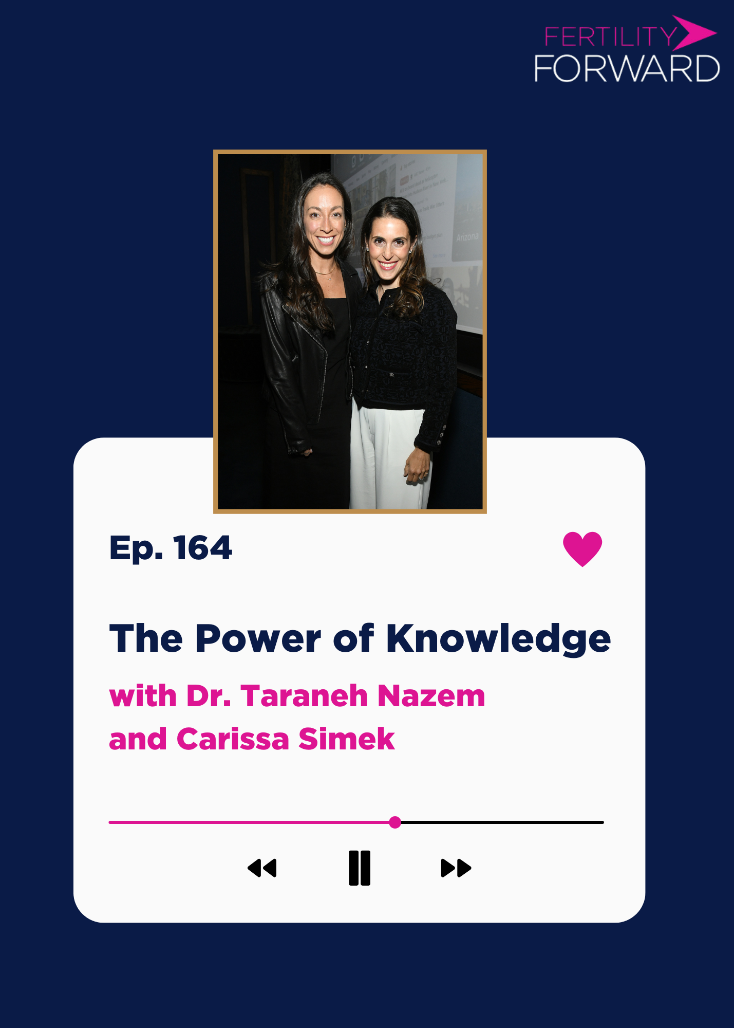Ep 164: The Power of Knowledge with Dr. Taraneh Nazem and Carissa Simek